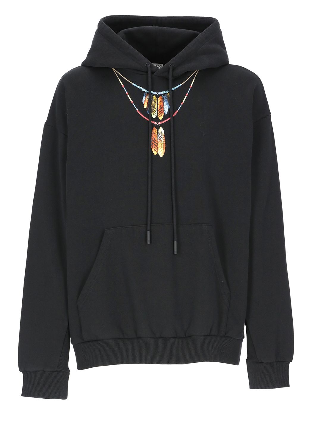 Feather Necklace Over hoodie