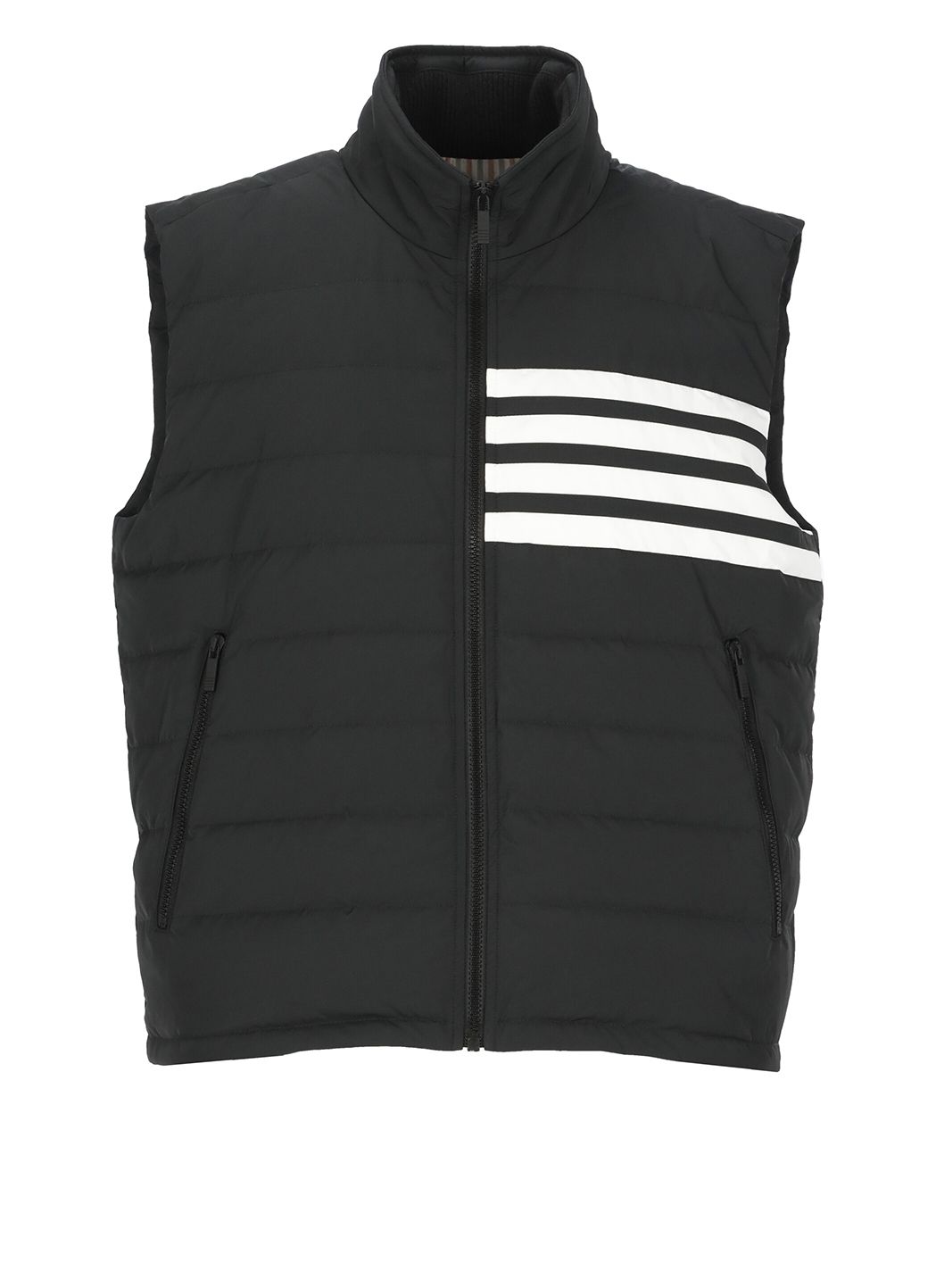 4 Bars quilted padded gilet