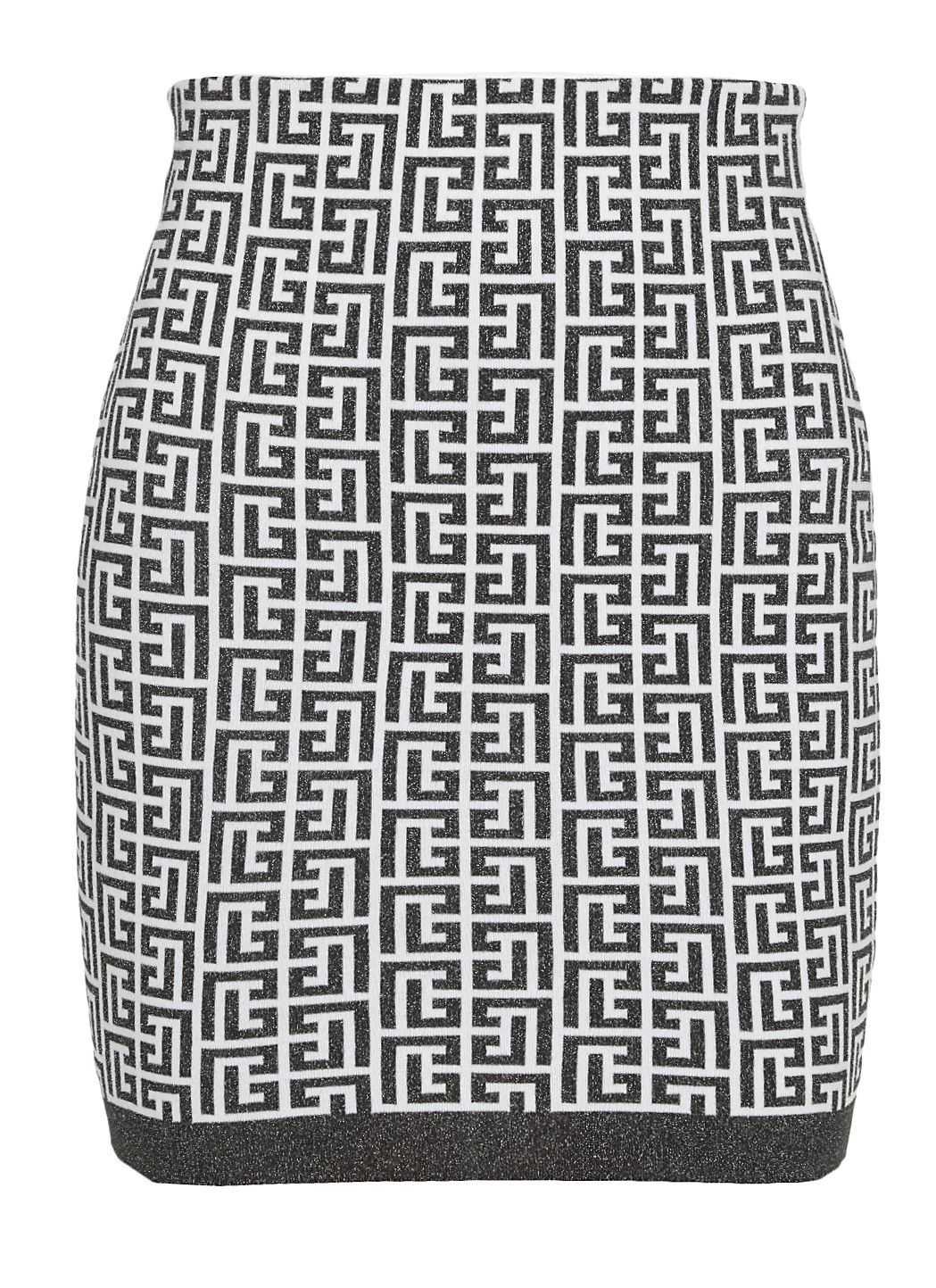 Knitted skirt with monogram