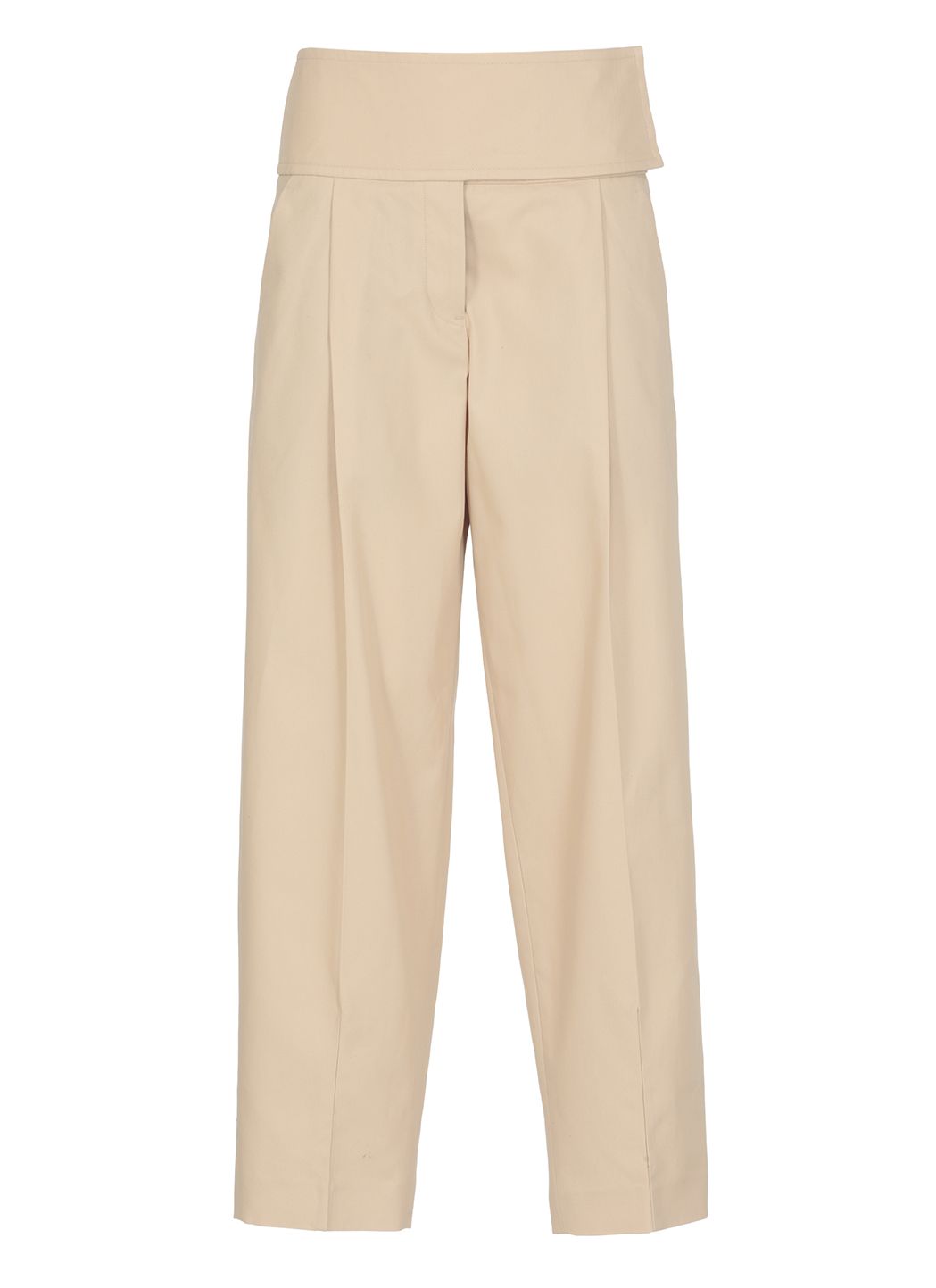 Twill cropped pants