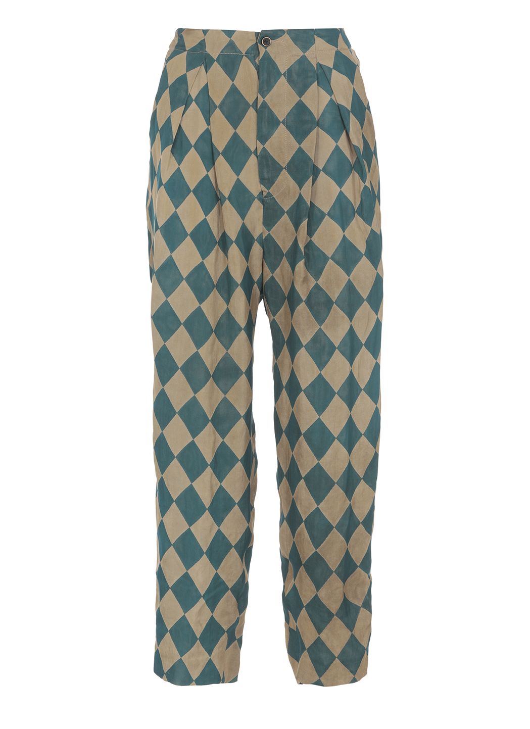 Trousers with diamonds