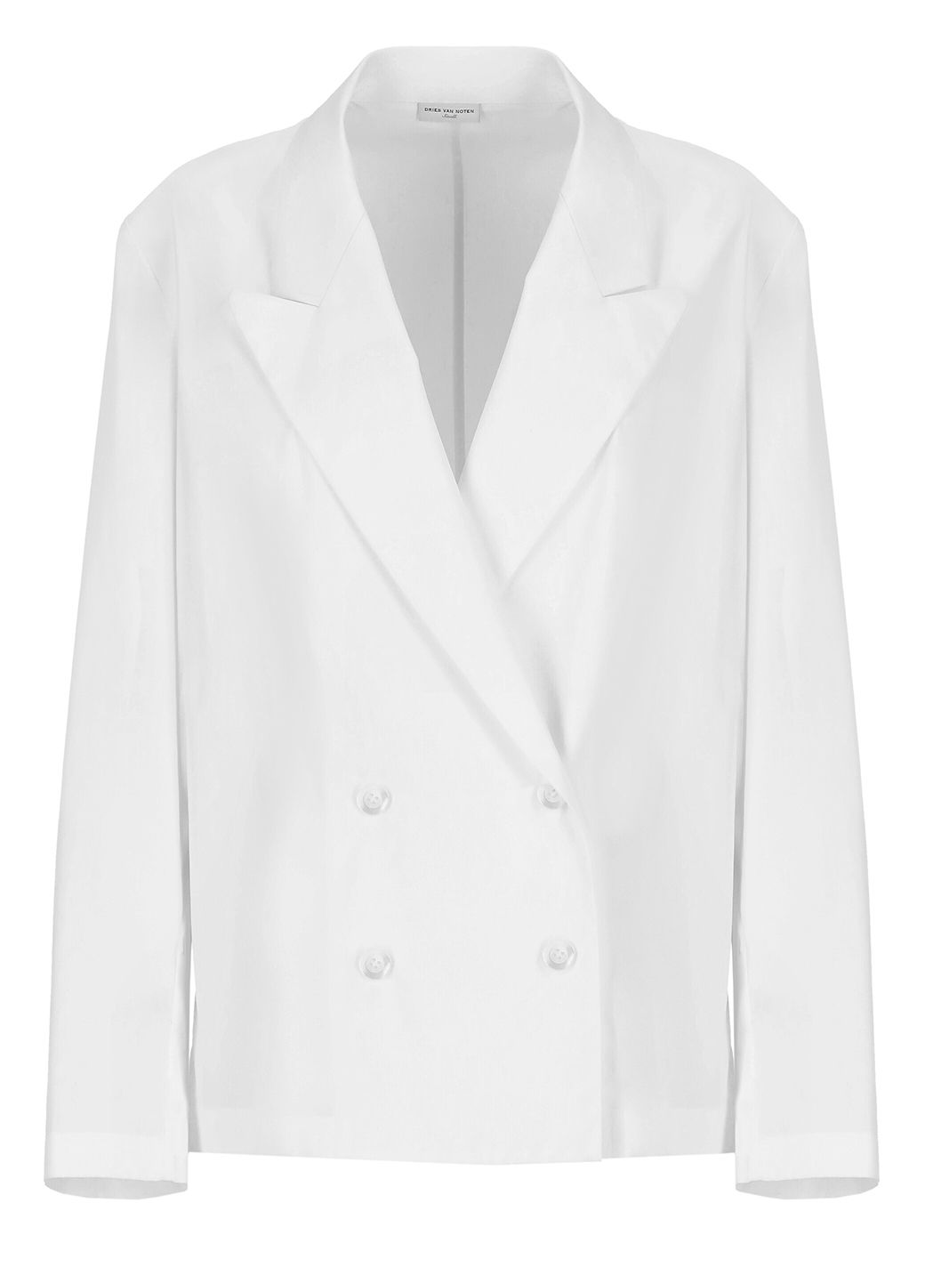 Double breasted cotton blazer