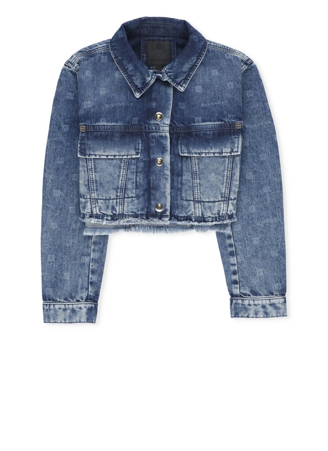 Jeans jacket with logo