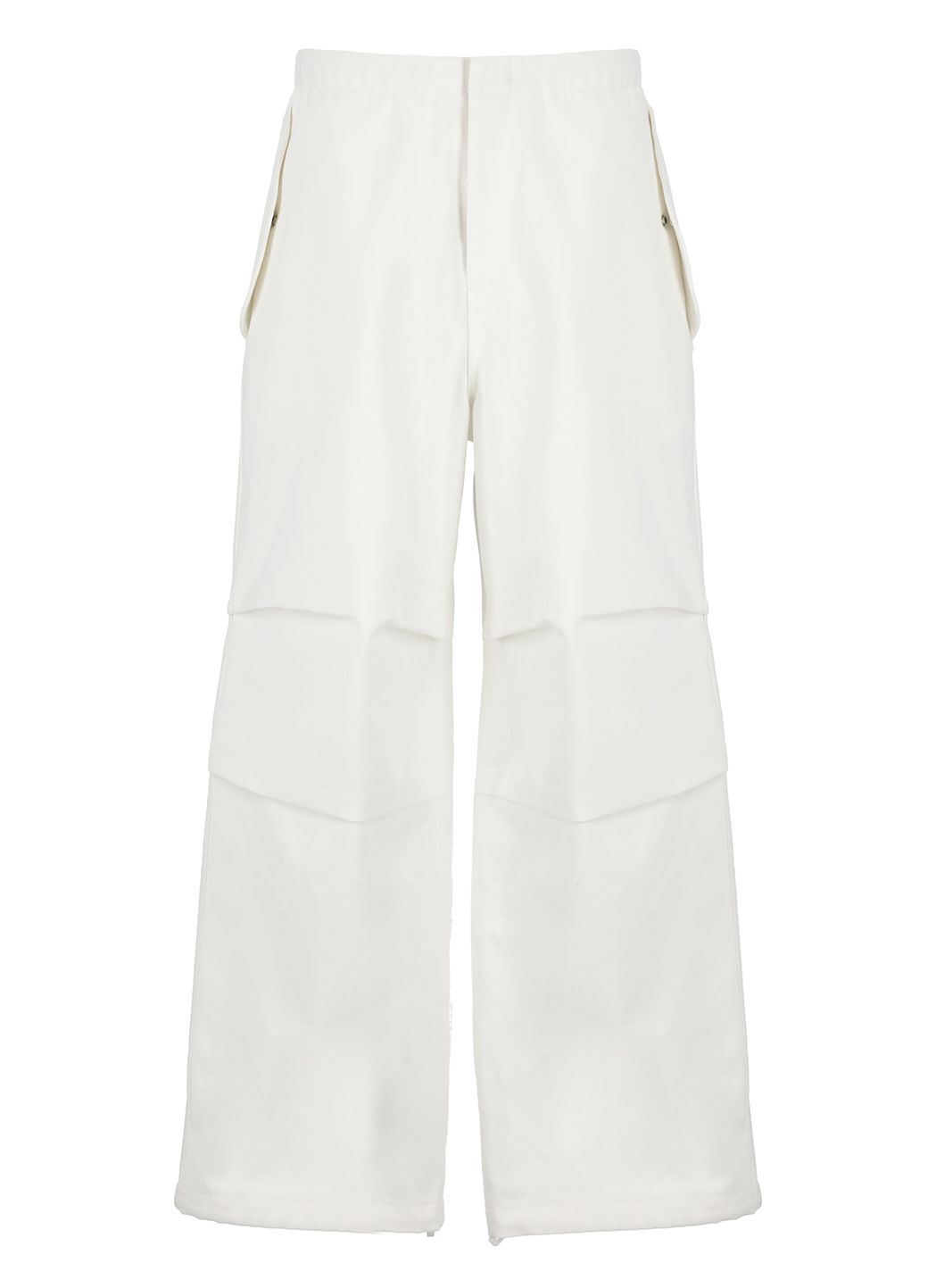 Diagonal cotton trousers