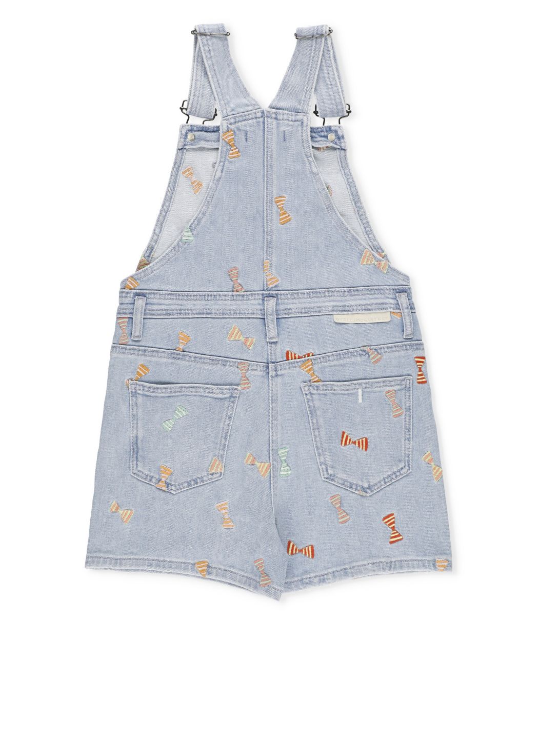 Denim dungarees with embroidery