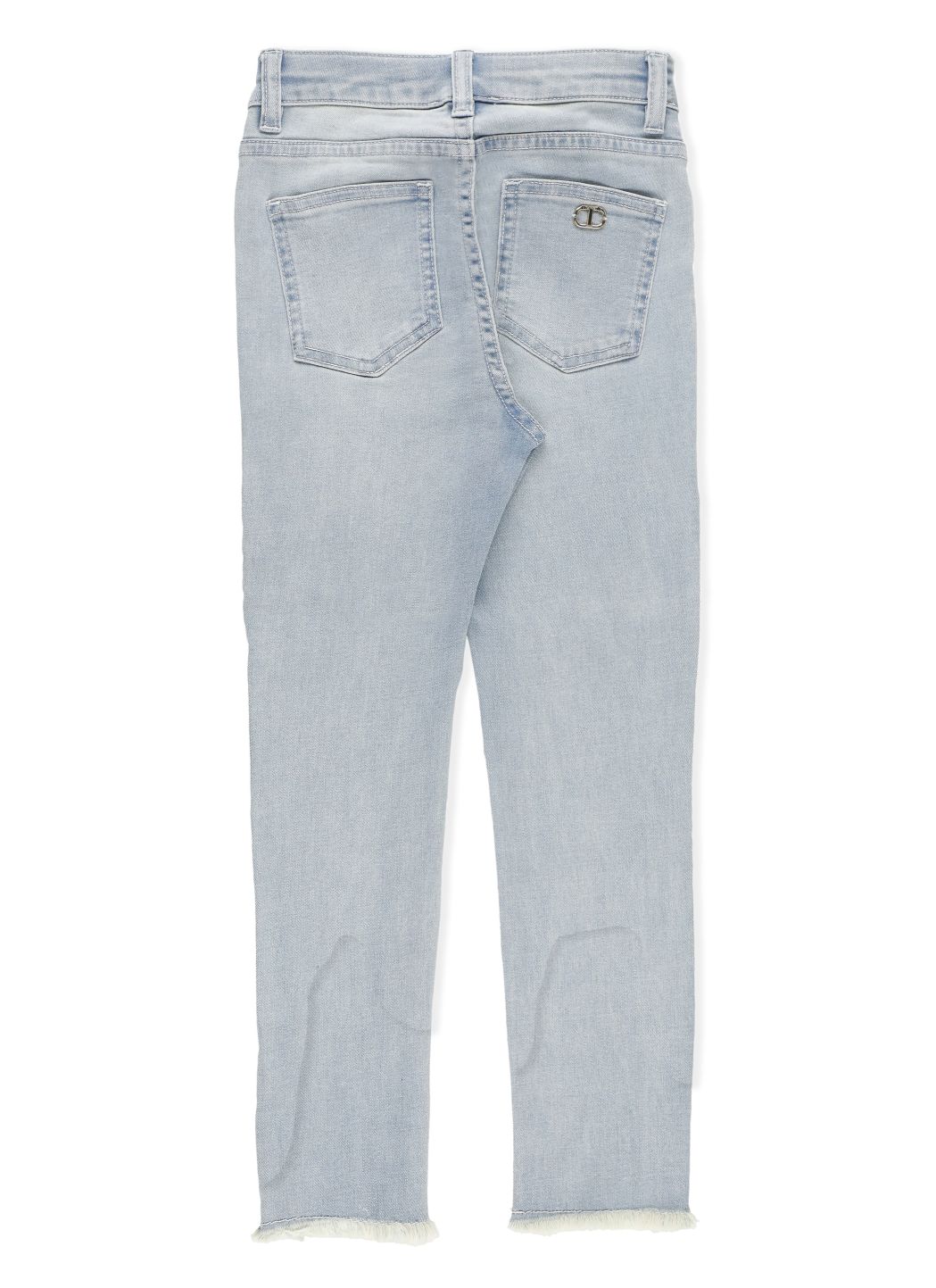 Jeans in cotone con strass