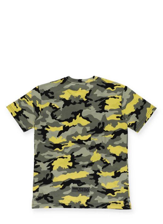 T-shirt con stampa camouflage