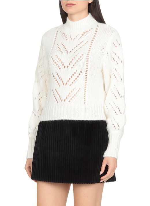 Perforated sweater