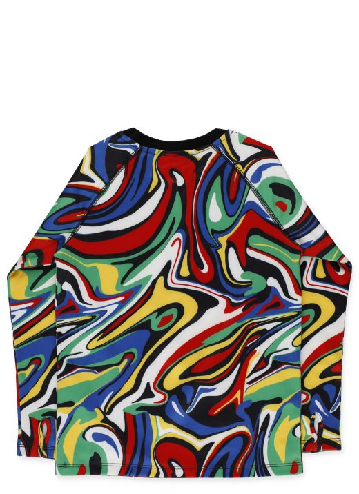 Multicolor stretch sweater