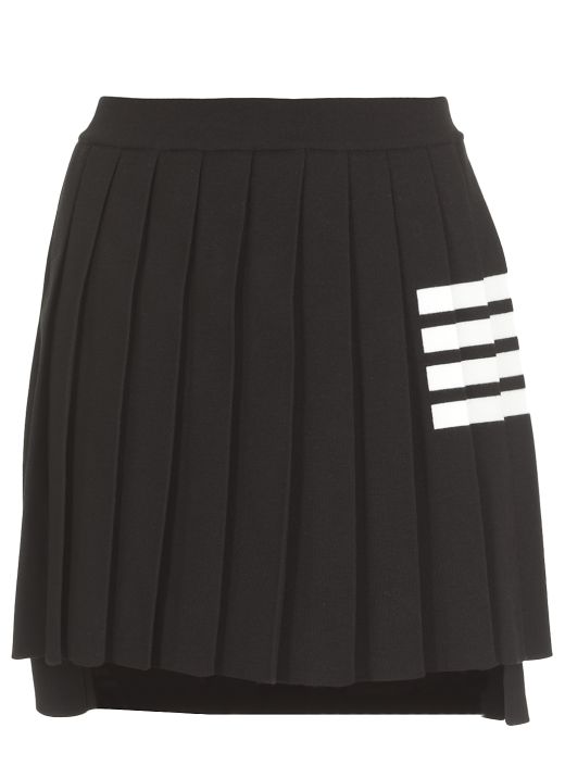 Wool pleated skirt