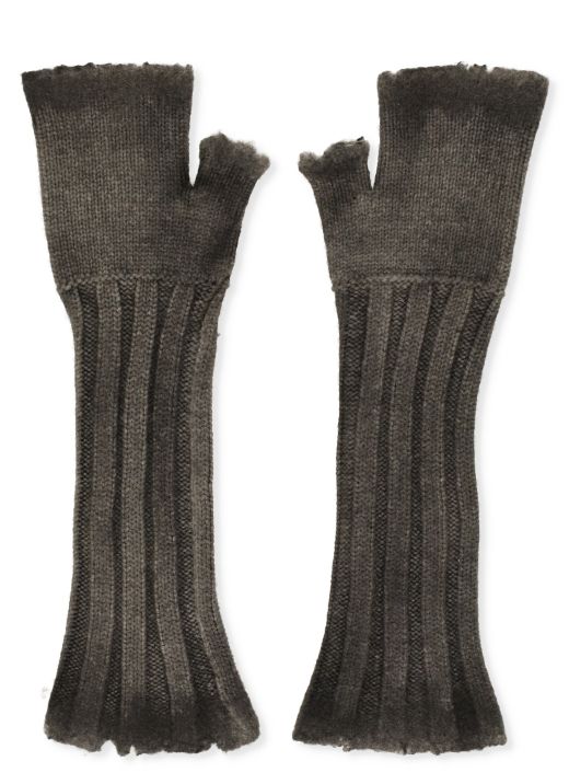 Wool and cashmere gloves