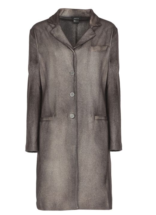 Wool and cashmere long coat