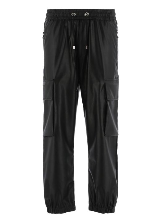Ecoleather cargo trousers