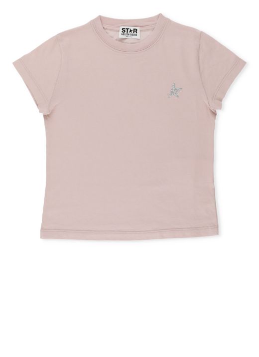 T-shirt with glittered star