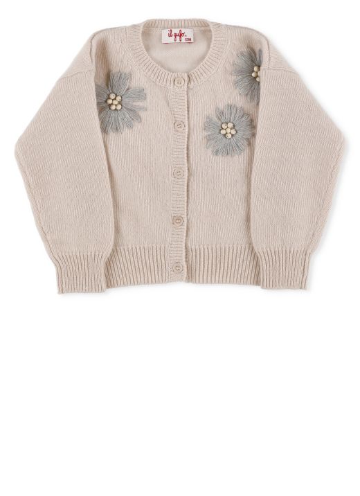 Embroidered flowers cardigan