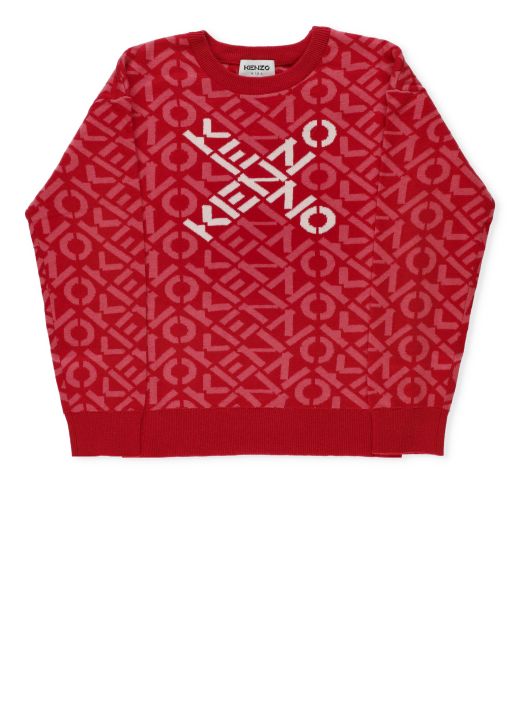 Sweater with all over logo