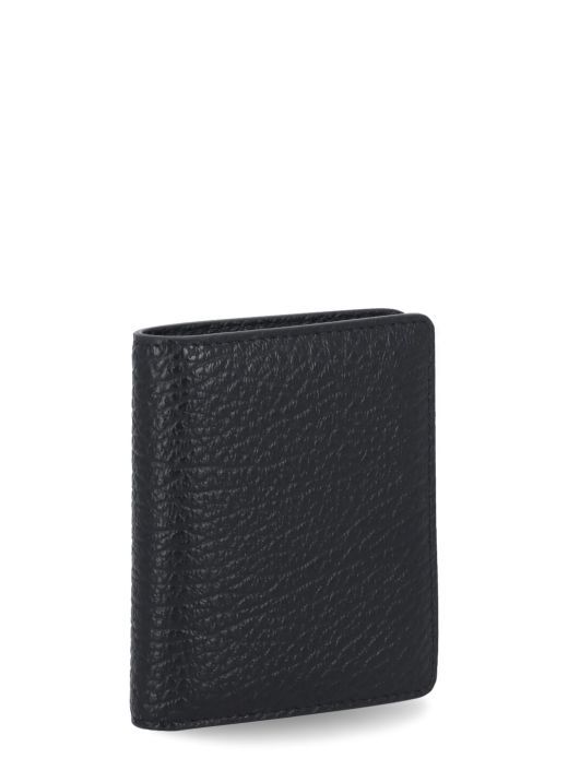 Pebbled leather wallet