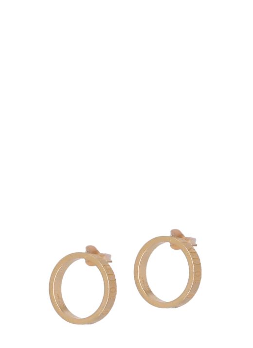Earrings with numerical logo