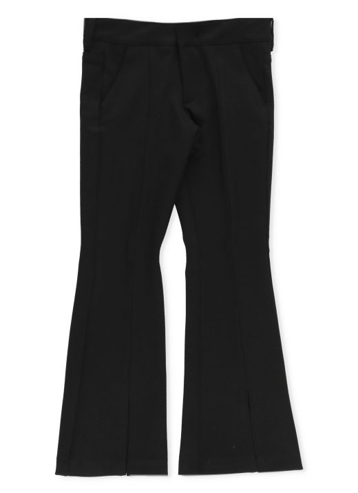 Trousers with tab