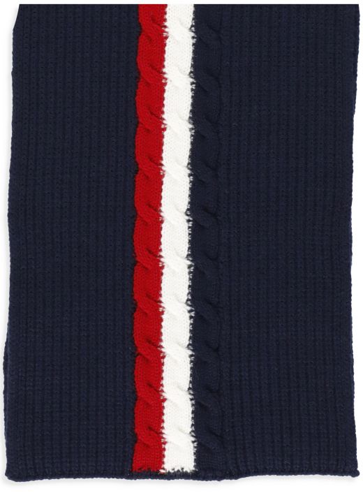 Logo knitted scarf