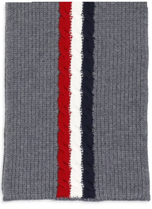 Sciarpa tricot con logo