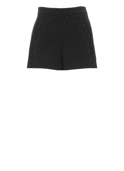 Shorts with lined buttons