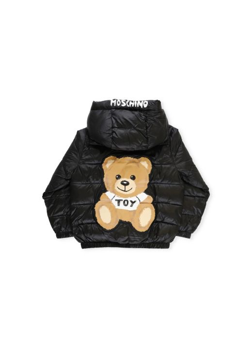 Bear quilted down jacket