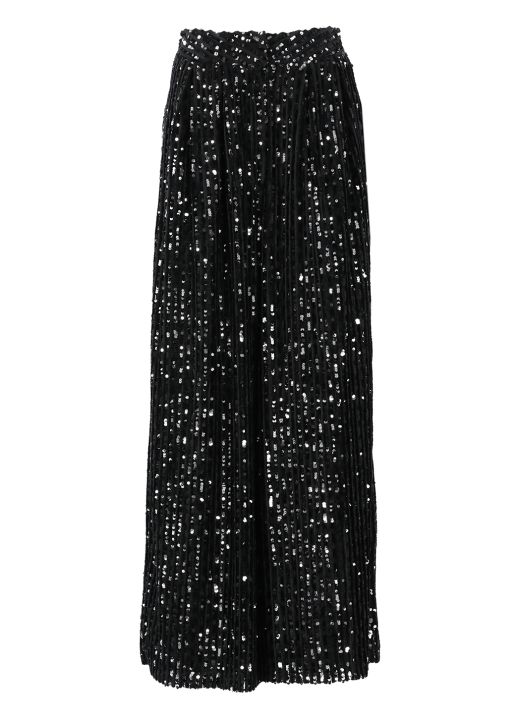 Trousers with sequins