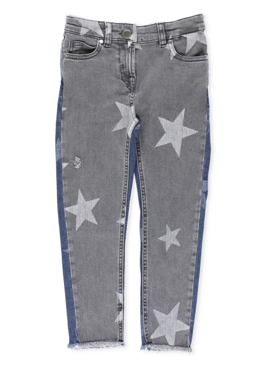 Jeans con stampa stelle