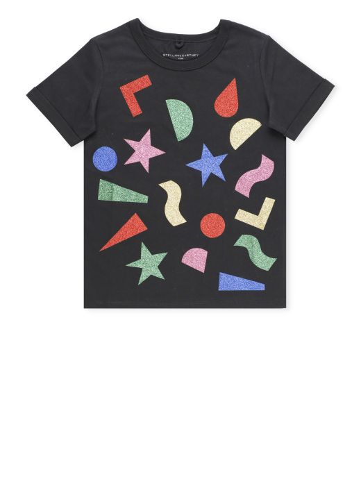 T-shirt con stampa geometrica