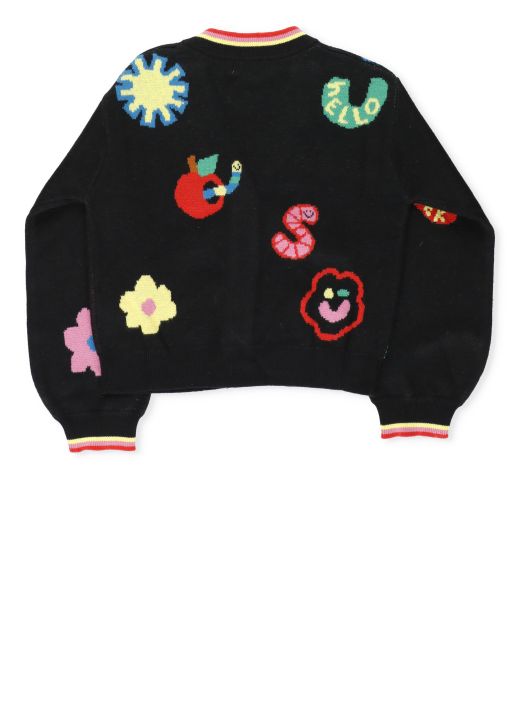 Cardigan with embroideries