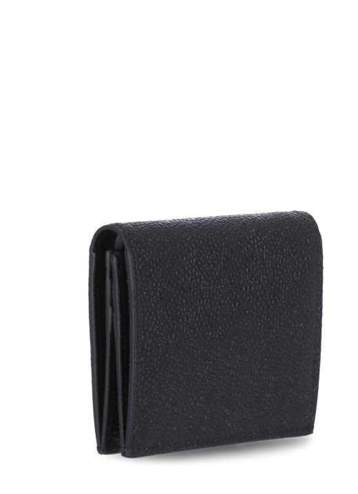 Pebble leather card holder