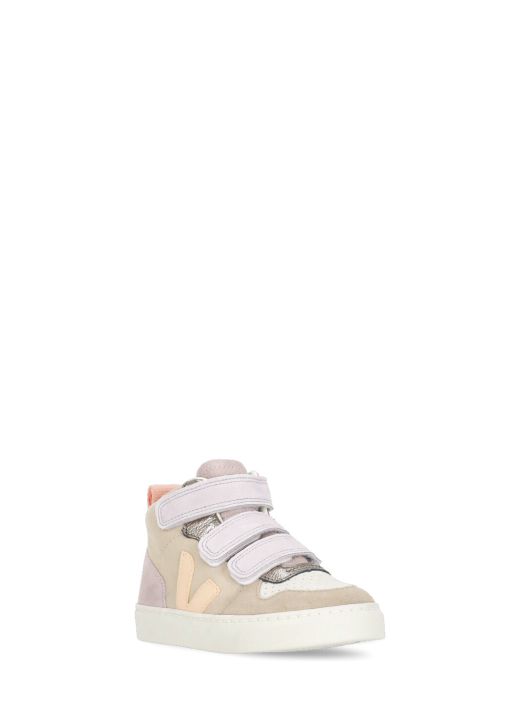Suede leather high sneakers