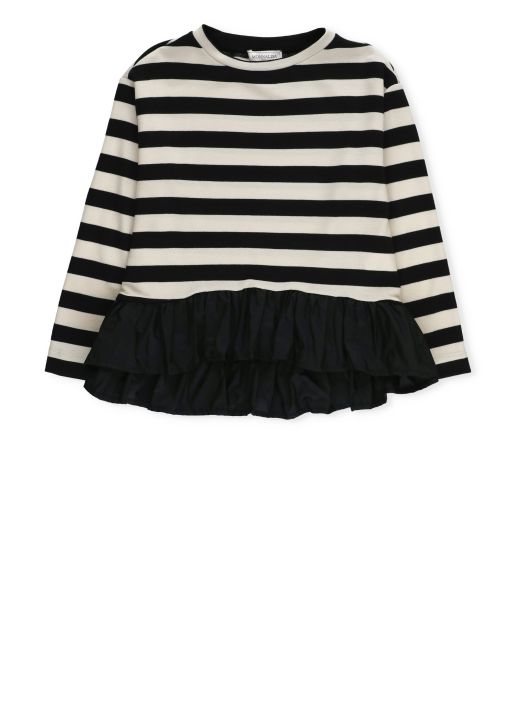 Maxi t-shirt with stripes