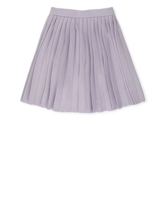 Cotton pleated skirt