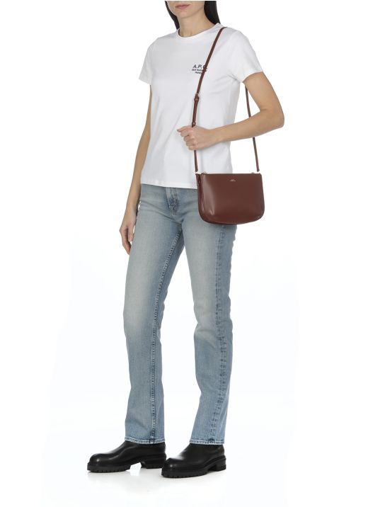 Smooth leather shoulderbag