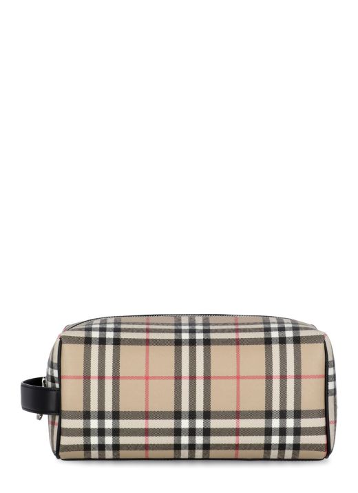 Vintage Check travel pouch