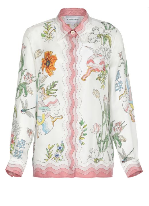 Camicia stampa Ping Pong Fleur