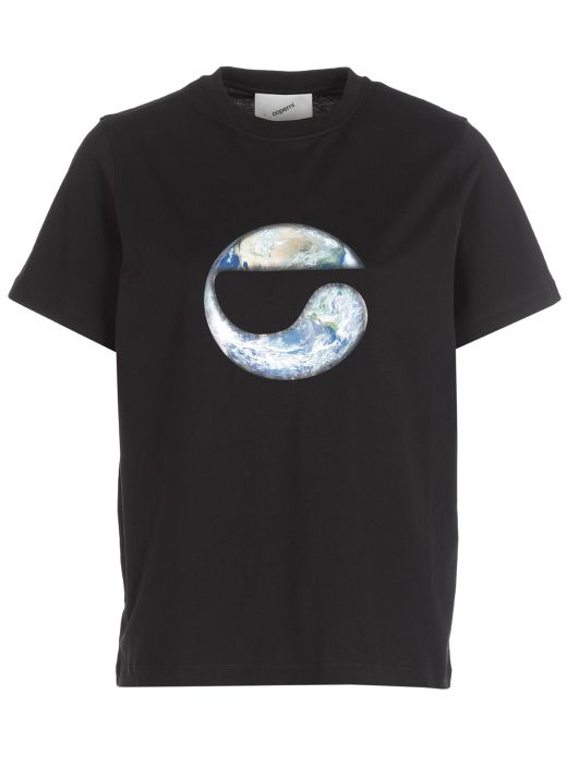 Solar System Earth print t-shirt