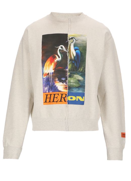 Split Light Heron sweatshirt