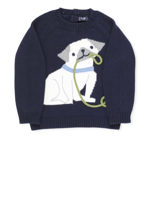 Dog embroidery sweater