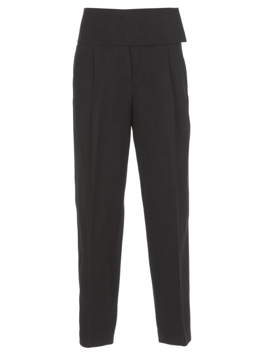 Wide waistband trousers