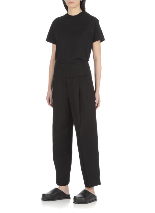 Wide waistband trousers
