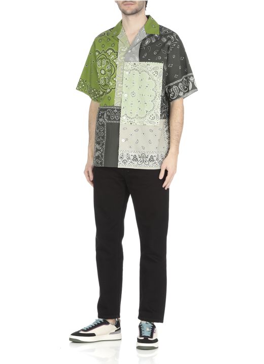 Shirt with patchwork