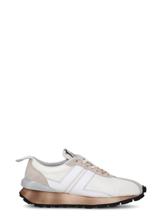 Fabric loged sneakers