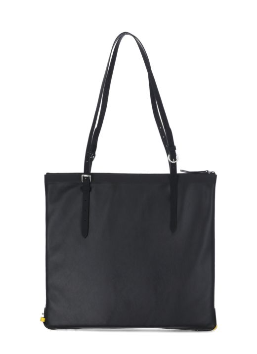 Leather shopping bag
