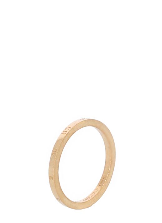 Thin ring with numerical logo