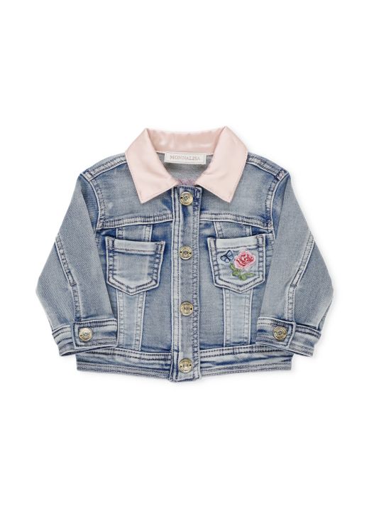 Jeans jacket with embroideries
