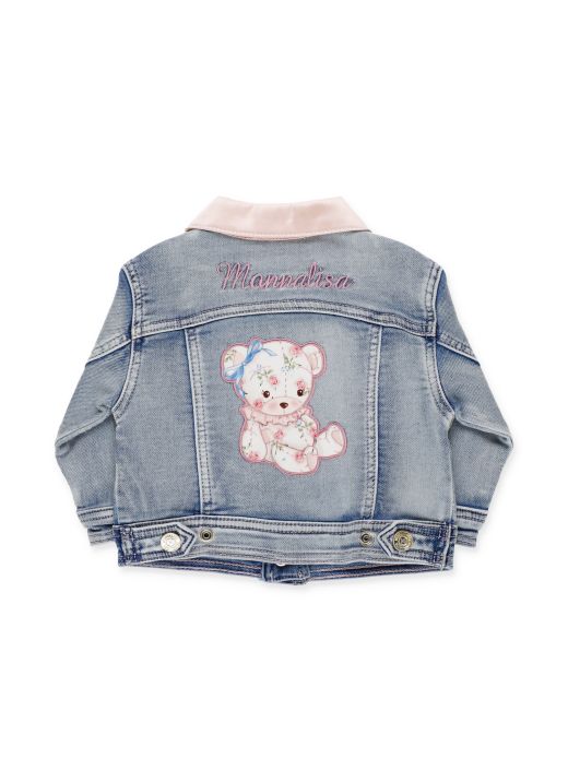 Jeans jacket with embroideries
