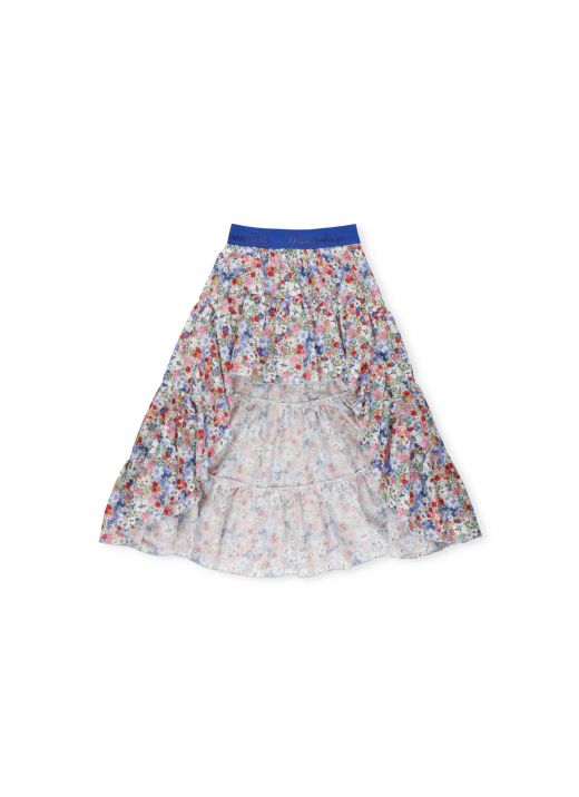 Muslin skirt with flowers